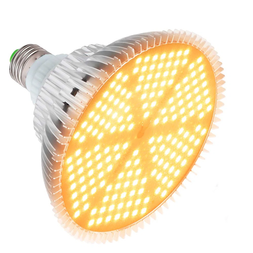 120W Lampada per Piante, 180LEDs Lampada da Coltivazione, E27 Luce Piante LED Spettro Completo, LED Grow Light Bulb per Piante da interno Serra Crescita, Fioritura e Fruttificazione