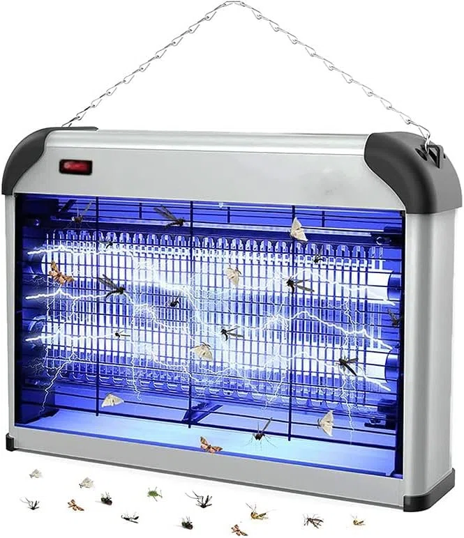 Palucart Zanzariera Elettrica Johnson Z 10 Lampada Anti-Zanzara a LED con 2 Lampade UV elimina Insetti Volanti Elettrico, zanzariera per Interno Copertura di 40 mq a 20w in 2 lampade da 10w
